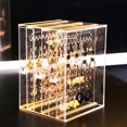 thumbnail image 2 of Labymos Acrylic Lastics Anti-Dust Jewelry / Ear Studs Case Transparent 3-Layer Ear Studs Storage Display, 2 of 8