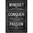 thumbnail image 2 of Motivational Poster Passion Mindset Conquer Inspirational Canvas Wall Art Paintings Motivation Artwork Living Room Office Prints Wall Decor Decoration Wooden Framed Ready to Hang [12''Wx 18''H], 2 of 6