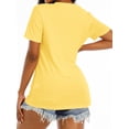 thumbnail image 3 of Anbech Women Graphic T-Shirts Be Kind Short Sleeve Letter Ladies Tops, 3 of 6