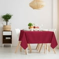 thumbnail image 2 of PiccoCasa Square Polyester Tablecloth for Indoor Outdoor 55x55 Inches Red, 2 of 7