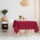 thumbnail image 2 of Mantel Cuadrado- Mancha Resistente Arrugas Resistente Manteles, Comedor Manteles para Boda Picnic Interior Exterior Mesa 140x140 Cm rojo, 2 of 9