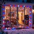 thumbnail image 2 of Cadena de luces LED JinBest, rojas, blancas y azules, 100 LED, 10 m, 2 of 6
