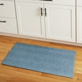 thumbnail image 2 of TOWN & COUNTRY BASICS Pax Herringbone Textured Solid Everwash® Washable Area Rug, Low Pile, Non-Slip Backing, Easy Clean Pet & Family Friendly Rug, Blue, 1'11"x2'11", 2 of 15