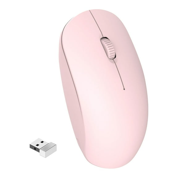 Byujiro 2.4G Wireless Silent Bluetooth Dual Mode Computer Mouse, Slim Portable Business Office Mice, Mini USB Receiver, Compatible with Laptop, Desktop
