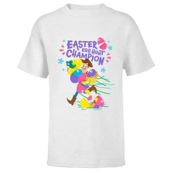 Disney and Pixar’s Toy Story Woody Easter Egg Hunt - Short Sleeve T-Shirt for Kids - Customized-White
