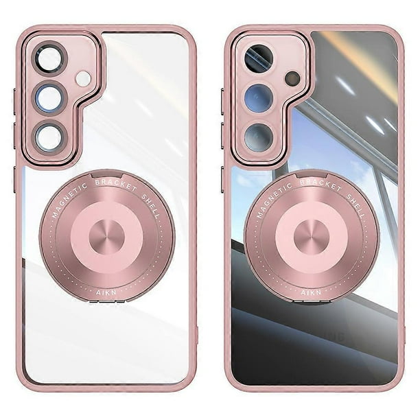 For Samsung Galaxy A36 5G A56 5G Magnetic Case PC + TPU Phone Cover with Rotating Metal Kickstand, L