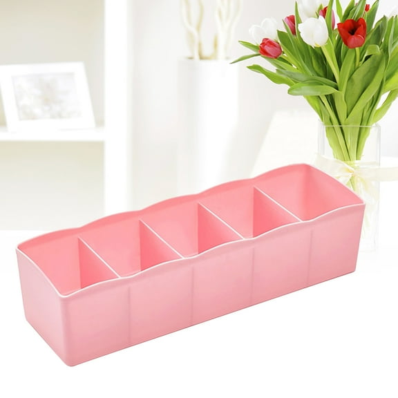 COOPHYA 1Pcs Pink Rectangular Plastic Storage Box for Drawer Organizer Socks Clothes Underwear Home Organization