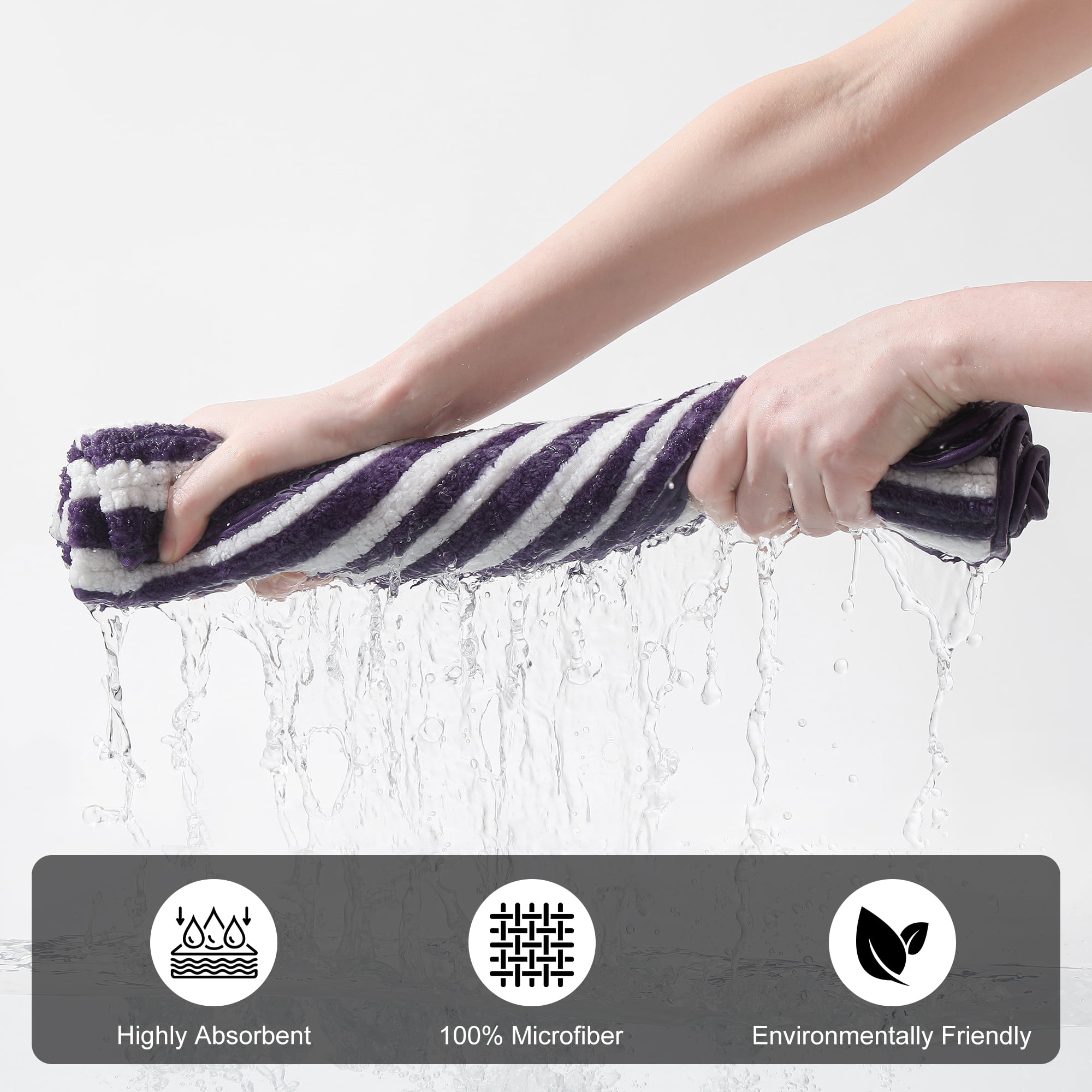 Jessy Home 6 Piece Dark Purple Bath Towel Set for Bathroom-2 Bath Towels,2 Hand Towels,2 Washcloths Soft and Plush Highly Absorbent Towel for Hotel & Spa