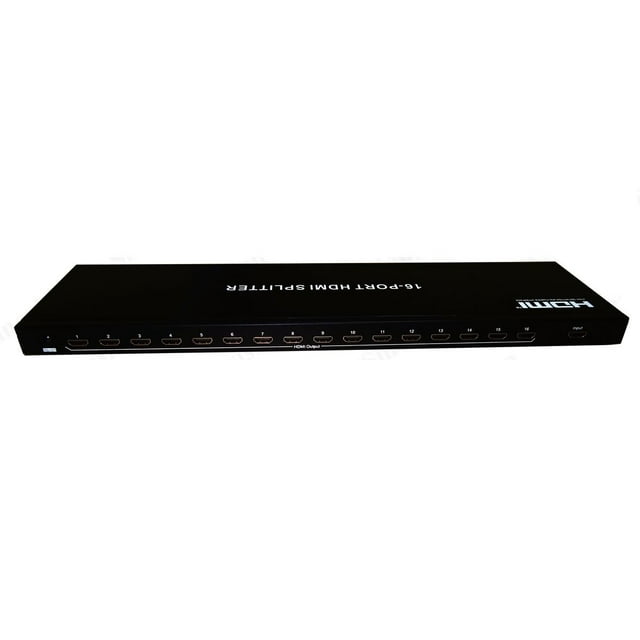 CKITZE BG-580 Répartiteur HDMI 1x16 16 Ports HDMI Professionnel Alimenté pour Prise en Charge Full HD 1080p et 3D