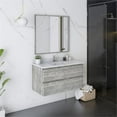 thumbnail image 5 of Fresca Stella 36" Wall Hung Single Bathroom Vanity w/ Mirror in Sage Gray, 5 of 12