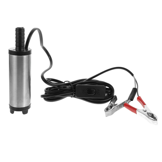 FRCOLOR Water Transfer Pump 1pc Submersible Diesel Fuel Water Transfer Pump Electric Siphon Extractor,5.91"X1.57"X1.57"