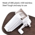 thumbnail image 4 of Manual Handheld Rotary Cheese Grater, Food-Grade Stainless Steel Adjustable Handle For Efficient Cheese, Nuts, Vegetables Shredding, Durable Abs Plastic Case For Easy Clean, Dishwasher Safe (White), 4 of 6