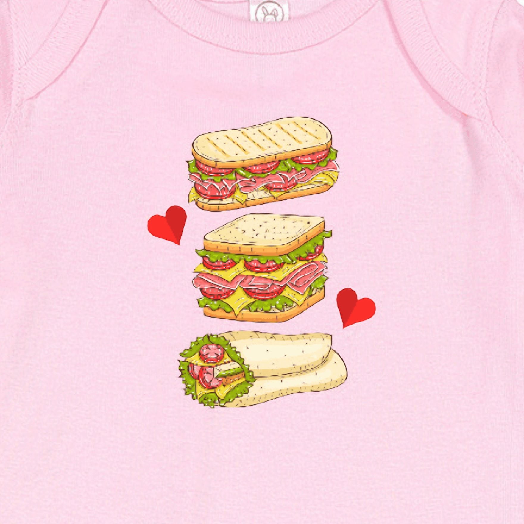 Inktastic Sandwich Lover Deli Food Baby Romper Coveralls