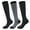 Minimalism (stripes/dots/dotted lines), variant on 3 Pairs Compression Socks for Women Knee High for Running Work Support Nurses Pregnancy Travel