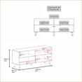 thumbnail image 2 of TV Furniture, Modern Black Entertainment Center with Storage | Engineered Wood | Black, 2 of 8