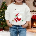 thumbnail image 2 of NordicNest Print Girls Pullover Hoodie Cozy Sweatshirt Soft Long Sleeve Casual Top For Toddler Youth Kids Holiday Party Outfit Hoodie, 2 of 4