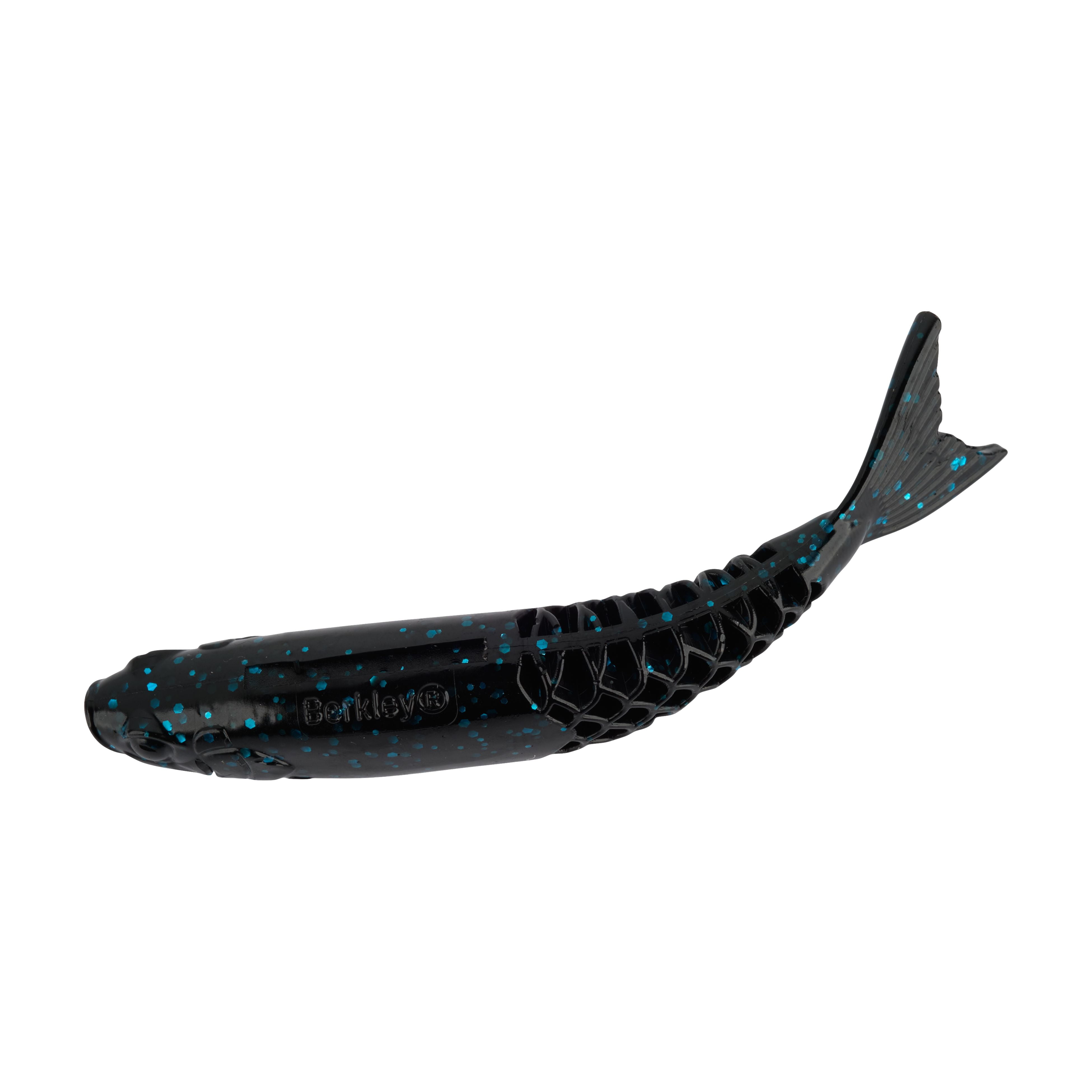 Berkley PowerBait Power Stinger Swimbait, 3.5 in. Black Blue Fleck