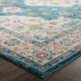 thumbnail image 5 of Success Anisah Distressed Floral Persian Medallion 5x8 Area Rug Blue Ivory Yellow Orange, 5 of 7