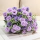 thumbnail image 5 of Claveles artificiales, pequeñas flores de seda para decoración de interiores, ramos artificiales para el hogar, decoración de cocina, boda, fiesta, el mejor regalo para mamá, morado., 5 of 6