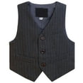 thumbnail image 4 of JIAYUE Tops for Boys Sleeveless Knit Vest Button Front Solid Color For Kids Formal Occasion Wear, 4 of 6