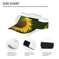 thumbnail image 3 of Fotbe Sunflower Visera Deportiva con Diseño, Gorra Abierta Ajustable de Algodón para Mujer y Hombre, 3 of 7