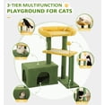 thumbnail image 2 of Cat Tree, Multi-Level Small Cat Tower for Indoor Cats, 29" Tall Cute Kitten Scratcher Condo with Sisal Scratching Post and Pad Steps, Plush Cat Cave with Pom-Pom for Small Kitty,, 2 of 17