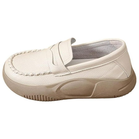 

Women s Casual Shoes Lightweight Platform Slip on Streetwear Thick Bottom for Outdoor Work Accessories Beige 36