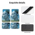 thumbnail image 4 of Naloa Cracked Earth Head Tree Car Foot Mat Set of 4 Pieces - Universal Floor Liner Neoprene Full Set Floor Mats for Cars Trucks SUV, 4 of 7