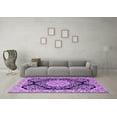 thumbnail image 3 of Ahgly Company Indoor Rectangle Medallion Purple Traditional Area Rugs, 5' x 7', 3 of 4