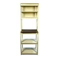 thumbnail image 2 of Kitchen Baker's Racks 23.62" White and Rustic Brown color 5-Tier Bakers Rack for Kitchen with Storage, Coffee Bar, Kitchen Shelves, Microwave Stand,Freestanding Baker's Racks, 2 of 11