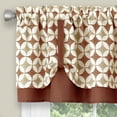 thumbnail image 4 of Achim Callie Window Curtain Tier Pair and Valance Set - 58" x 24" - Spice/Tan, 4 of 5
