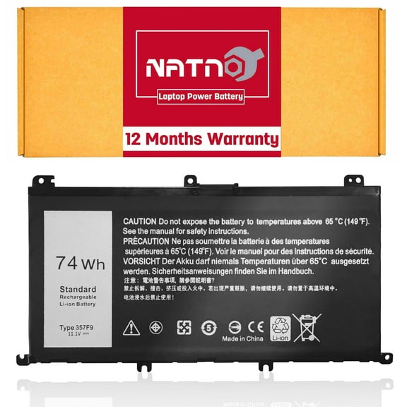 357F9 Laptop Battery Compatible with Dell Inspiron 15 7559 7557 5577 7566 7567 5576 INS15PD-1548B 1548R 1748B 1848B 2548B 2748B 3948B Gaming Series 0GFJ6 71JF4 [11.1V 74Wh 357F9]