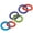 Full Set - All 3 Toys, variant on Rubber Nub Dog Toy Satisfying Dental Chew Toss and Play Tug Tough Double Rings (Red - Blue)
