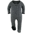 thumbnail image 6 of The Peanutshell Baby Sleep n Play Footed Pajamas for Boys, Gray and Green Camo, 3 Pack, Newborn to 9 Months, 6 of 8