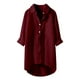 thumbnail image 3 of Blusas para mujer,Blusa informal lisa para mujer, manga larga con bolsillos, cuello vuelto, poliéster ligero, para uso diario en casa, sopatenor, 3 of 7