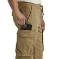 Wrangler® Men's Regular Fit Cargo Pant with Hidden Cell Phone Pocket