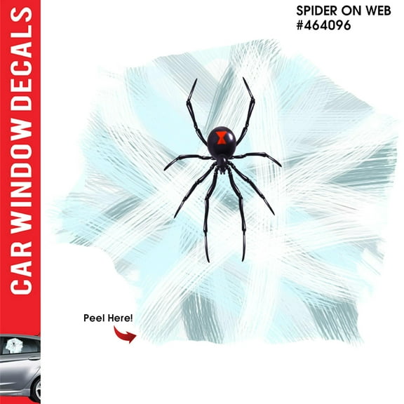 LEMONSODA Car Window Decal - 3D - (Spider on Web)