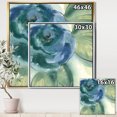 thumbnail image 2 of Blue Floral Poppies II - Cottage Framed Canvas, 2 of 3