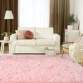 thumbnail image 3 of Homore Cute Fluffy Carpet Soft Washable Area Rugs for Bedroom/ Living Room Decoration, 6' x 9' , Pink, 3 of 7
