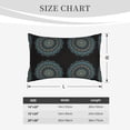 thumbnail image 4 of Fuzoiu Mandala Print Fuzzy Pillowcases, Super Soft Pillow Case Cover with Zipper for Bedroom, Sofa, Couch,Cozy Pillow Shams for All Seasons-20"x30", 4 of 6