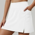 thumbnail image 2 of vigerkar 16'' Golf Skorts for Woman with 3 Pockets High Waisted A Line Tennis Skirt Casual Athletic Skort Workout Sports Clothes (White, M), 2 of 6
