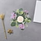 thumbnail image 5 of Guirnalda de Hortensias para Velas | Corona Floral Artificial de Plástico para Velas Cilíndricas y En Lata | Decoración de Mesa En Blanco, Rosa y Azul | Centro de Mesa para Fiestas | Decoración para, 5 of 6