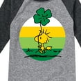 thumbnail image 3 of Woodstock Shamrock - Toddler And Youth Raglan Graphic T-Shirt, 3 of 5