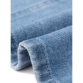 thumbnail image 6 of DARING DIVA Women's Plus Size V Neck Button Down Casual Denim Vest 3X Light Blue, 6 of 6