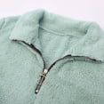 thumbnail image 6 of Lightweight Sweaters for Women Solid Color Half Zip Long Sleeved Pullover Fall Tops,Green,M, 6 of 9