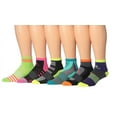 thumbnail image 4 of RONNOX Women's 12-Pairs Running & Athletic Sports Performance Ankle/Quarter Socks WRQ14-AB-SM, 4 of 4