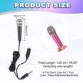 thumbnail image 2 of 4Pcs Mini Microphone, Tiny Microphone with Sponge Cover, Holder and Drawstring Bag Portable(Rose Red/Silver/Black/Gold), 2 of 7