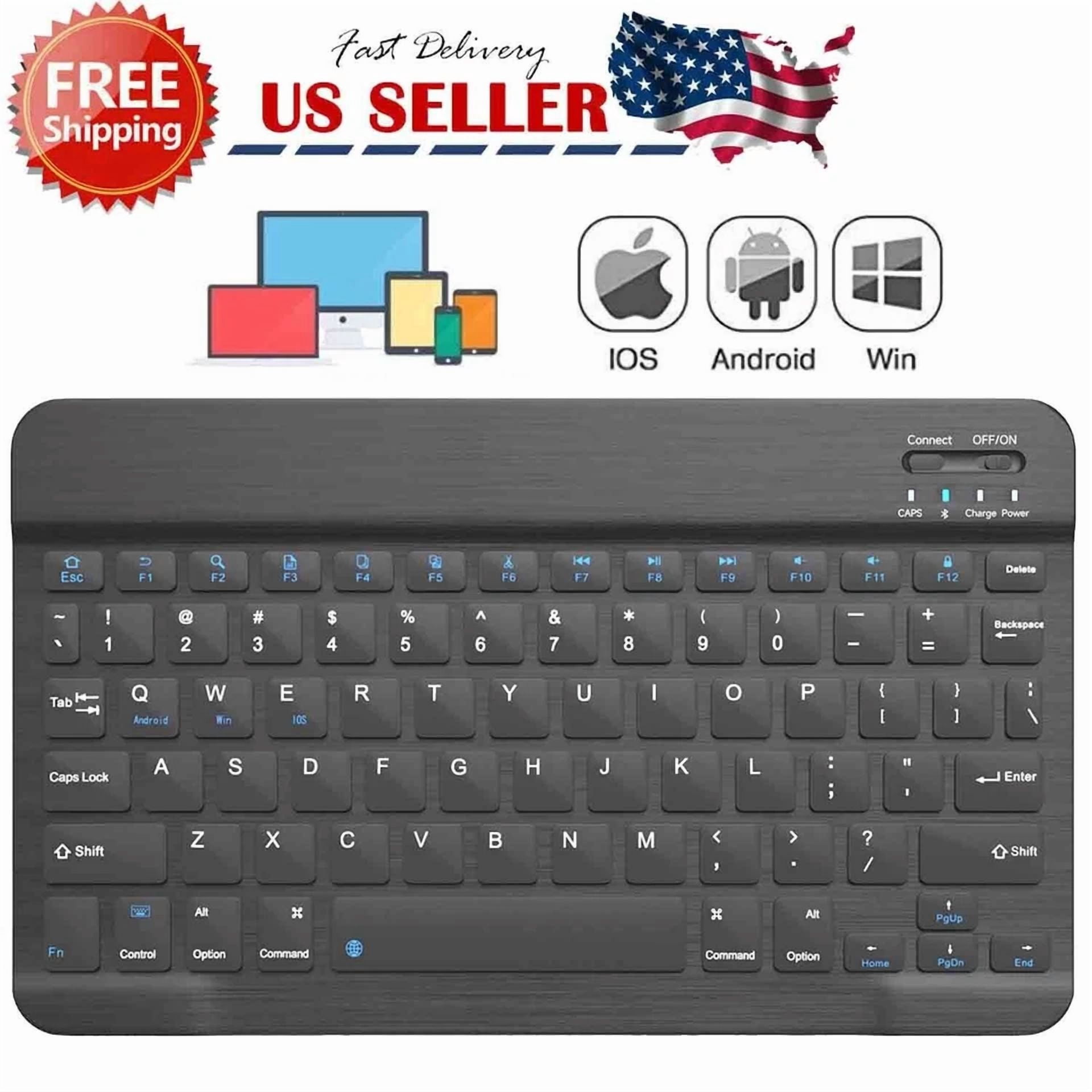 BUTTERFLY- Universal Bluetooth 3.0 Slim Keyboard For Android Windows Ios Tablet Pc Laptop