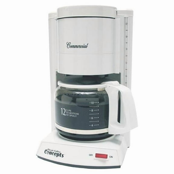 Classic Concepts CC120 White Commercial Brewer- 10-12 Cup - Pack of  2