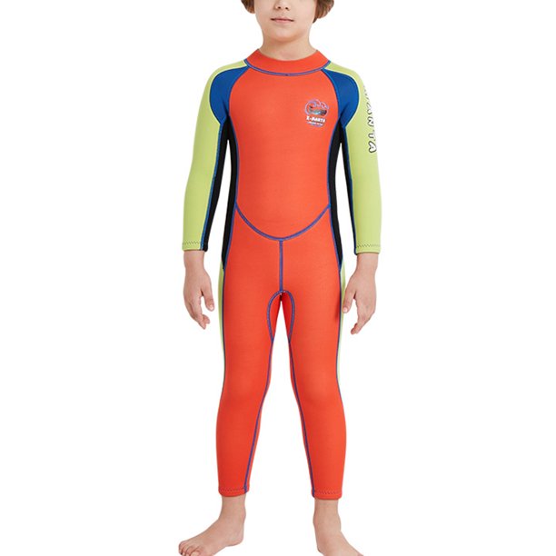 2 5mm Baby Kids One Piece Wetsuit Sun Protection Swimsuit For Diving Surfing Snorkeling Swimming Walmart Com
